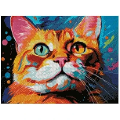Imagen de Me, a cat Kit de punto cruz, 100% algodón, 150 x 112 puntadas, 26 20 cm, diseño gatos