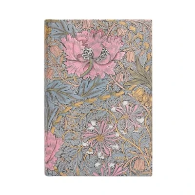 Imagen de Morris Pink Honeysuckle (William Morris) Mini 12 month Day at a time Hardback Dayplanner 2025 (Elastic Band Closure): jeden dzień na stronie, zamykany gumkę, papier 80 gsm