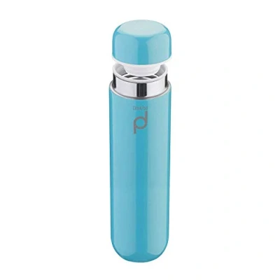Imagen de Grunwerg Termo Aislante al vacío para Bebidas, a Prueba de Goteo, aguante 8 Horas Bebidas Calientes y 24 frías, Acero Inoxidable, Azul, 300 ml