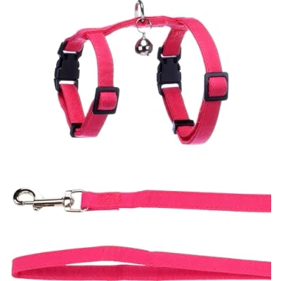 Imagen de Flamingo Gato Arnés con Correa Gatito Lomi Fucsia 15 22cm 20 30cm 120cm 10mm