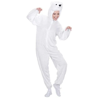Imagen de &quot;FUNNY POLAR BEAR&quot; (hooded jumpsuit with mask) (M h 165 cm)