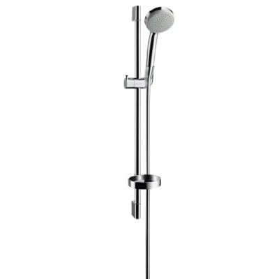 Imagen de Hansgrohe 27717000 Croma 100 Mono Set de ducha con barra 65 cm y jabonera, 0,65 m