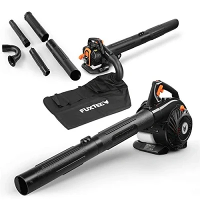 Imagen de Soplador Aspirador y triturador de Hojas Gasolina Profesional Fuxtec FX LBS126P 3 en 1 Bolsa Recogida 60L, 26cc, 0,7kW, Sistema antivibratorio Velocidad del Aire 62,7m/s