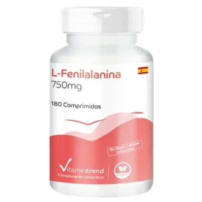 Imagen de L Fenilalanina 750mg 180 comprimidos vegano dosis alta Vitamintrend®