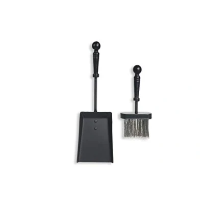 Imagen de HERSIG Accesorios Chimenea Set Cepillo y Recogedor para Cenizas 39 x 12 5 cm