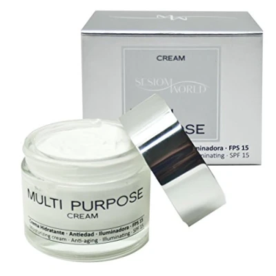 Imagen de Sesiomworld Crema Facial Multi Purpose Hidratante, Antiedad E Iluminadora 60 ml 1 Unidad 220 g