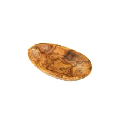 Imagen de D.O.M. Die Olivenholz Manufaktur Ensaladera ovalada en madera de olivo (10 cm)