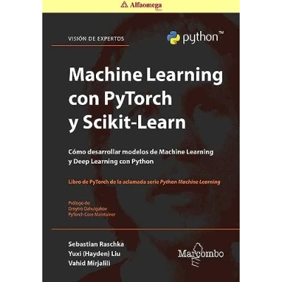 Imagen de Machine Learning con PyTorch y Scikit Learn: Desarrollo de modelos Deep Python (Packt publishing)