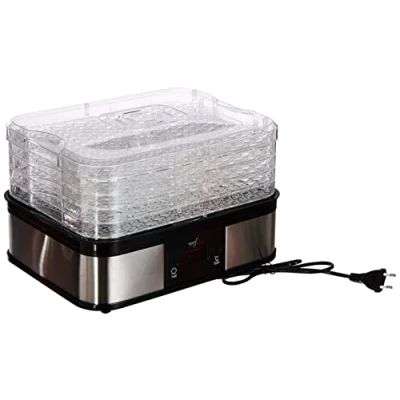 Imagen de Melchioni Family Deshidratador de Alimentos Digital BABELE PLUS, para Frutas, Verduras, Carne, Hierbas Aromáticas, Temporizador 48 Horas, 5 Estantes Regulables y Apilables, Temperatura 40 70, 250 W