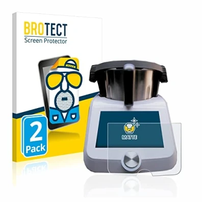 Imagen de BROTECT Protector Pantalla Anti Reflejos para SilverCrest Monsieur Cuisine Smart (2 Unidades) Película Mate Huellas