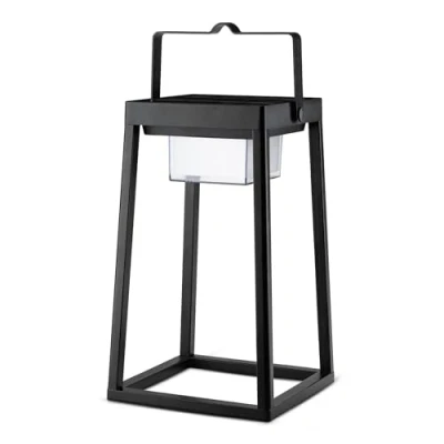 Imagen de Brendz Yuma Farol Solar Exterior Jardin, LED Lámpara IP44 resistente al agua, Con 3 modos de luz, Batería Recargable a través USB C, Decoracion Mesa Terraza