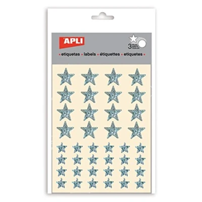 Imagen de APLI Kids 11807 Gomets estrellas holograficas grandes y pequeñas 3 hojas