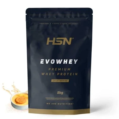 Imagen de HSN Evowhey Protein Natillas 2Kg = 67 Tomas por Envase Concentrado de Proteína Suero 100% Whey Concentrate (WPC) No GMO, Vegetariano, Sin Gluten ni Soja