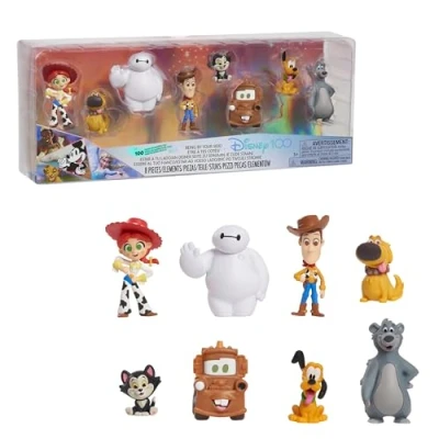 Imagen de Disney100 Years of Being By Your Side, juego de figuras edición limitada 8 piezas, juguetes para niños a partir 3 años Just Play