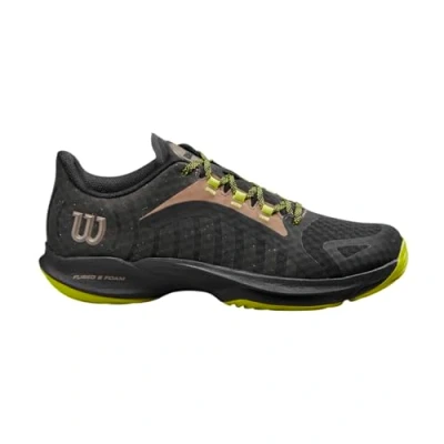Imagen de Wilson Hurakn Pro, Tennis Shoe Hombre, Black/Lime Green/Falcon, 44 EU