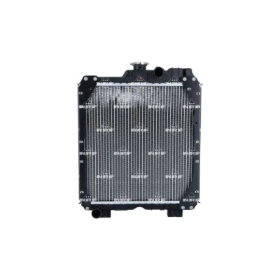 Imagen de NRF 530019 Radiador, refrigeración del motor Aluminio 445 451 85 con caperuza Aletas soldadas