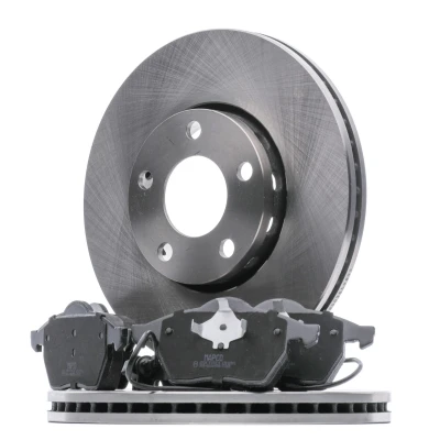 Imagen de MAPCO 47860 Kit de discos y pastillas freno Eje delantero ventilado con contacto avisador desgaste AUDI: A4 B5 Berlina, B6 Avant norauto,