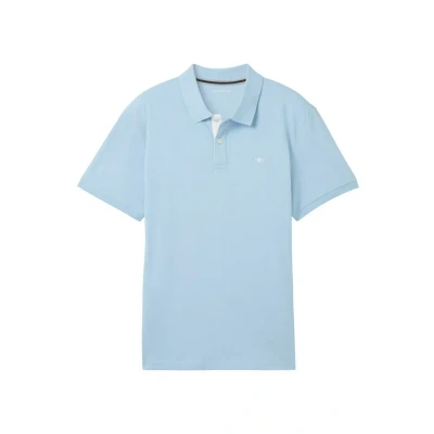 Imagen de TOM Tailor Basic WITH Contrast Polo, Hombre, Talla: Small, Washed out middle blue