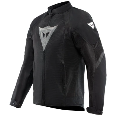 Imagen de Dainese Air Graphics Tex Jacket, Chaqueta de Moto Verano, Ventilada y Ligera, con Protectores Suaves en Hombros Codos, Hombre, Negro/Blanco Diamante, 58