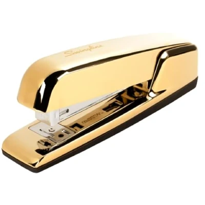 Imagen de Swingline Engrapadora, capacidad para 30 hojas, grapadora comercial 747, sin atascos, metal, cromo dorado (74721)
