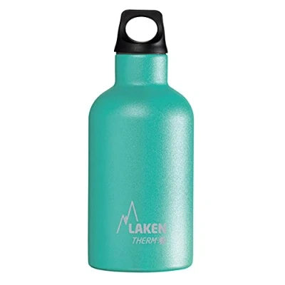 Imagen de Botella Térmica de Acero Inoxidable Doble Pared Aislada al Vacío Laken (0,35L Turquesa) Para Niños y Adultos/Para Gimnasio Deportes Resistente Duradera