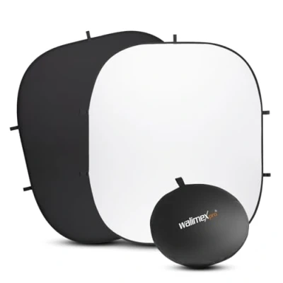 Imagen de 2in1 Falthintergrund 200x230cm Schwarz/weiã?