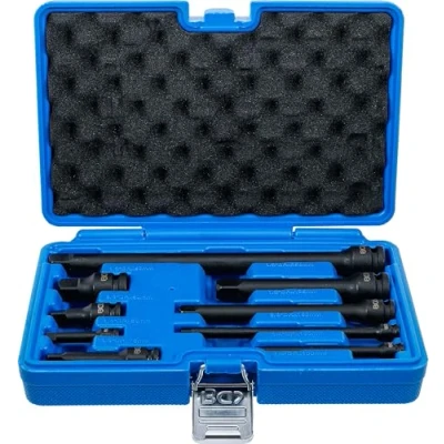 Imagen de BGS 25145 Juego de extensiones impacto 6,3 mm (1/4&quot;) / 10 (3/8&quot;) 12,5 (1/2&quot;) 9 piezas