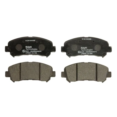 Imagen de DELPHI LP2031 Juego de pastillas freno no preparado para indicador desgaste sin chapa antichirridos accesorios NISSAN: Qashqai / Qashqai+2 I