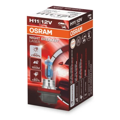 Imagen de OSRAM 64211NL Lámpara, faro de carretera H11 12V 55W 3600K Halógena BMW: 3 Coupé, Berlina, 1 Hatchback, AUDI: A3 Sportback, A4 B8 Avant