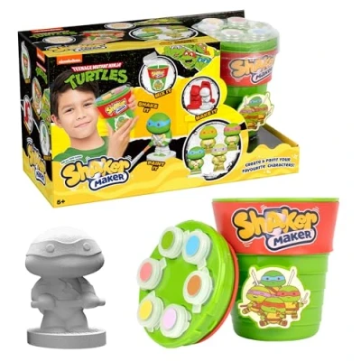 Imagen de Shaker Maker, Polvo Creación de Personajes, Actividad Artística y Manual, Modelo Tortugas Ninja, para Niños a partir 5 Años, HK000, Multicolor