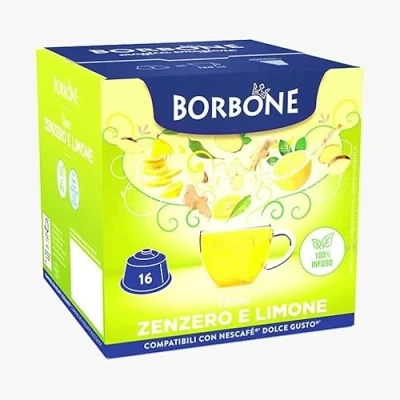 Imagen de Borbone 64 Cápsulas Café compatibles con Nescafe Dolce Gusto Tisana Zensero y Limón El Emporio del Café, 4 item