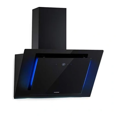Imagen de Klarstein Eleonora Campana extractora de pared, Potencia 76 W, Iluminación LED, Touch Control, Consumo energía 10 kWh/año, Aire escape hasta 426 m3/h, Dimensiones 60 x 39 43 cm, Negro