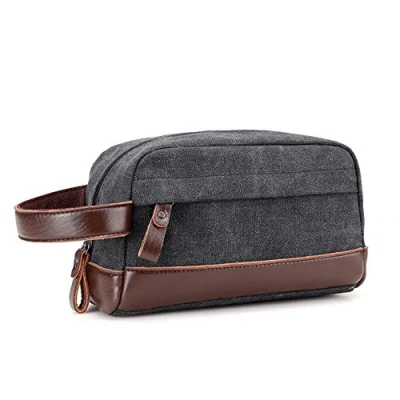 Imagen de Young &amp; Ming Neceser de viaje Bolsas aseo impermeable portátil Bolsa mano compacta para hombre y mujer Organizador con asa