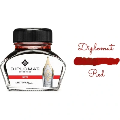 Imagen de Frasco de tinta Diplomat 30 ML Red
