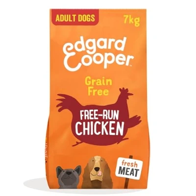 Imagen de Edgard &amp; Cooper Pienso para Perros Adultos Comida Seca Natural Sin Cereales 7kg Pollo Fresco, Fácil de digerir, Alimentación Sana Sabrosa y Equilibrada