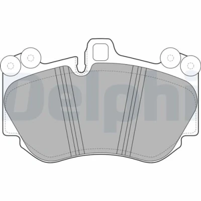 Imagen de DELPHI LP2116 Juego de pastillas freno preparado para indicador desgaste Chapa antichirridos sin accesorios AUDI: A4 B8 Avant, A5 Coupé, A8 D3