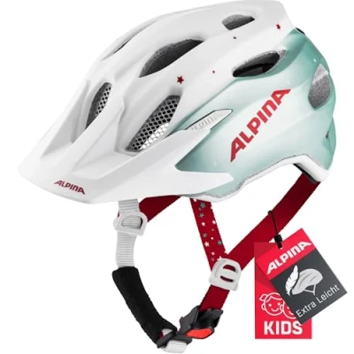 Imagen de Alpina Carapax JR. Casco de Bicicleta, Unisex Niños, Pistachio Cherry, 51 56 cm