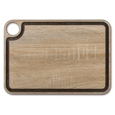 Imagen de Arcos Tablas Tabla de Corte con Canal Fibra Celulosa y Resina 33 x 23 cm 6,5 mm Espesor Color Marrón
