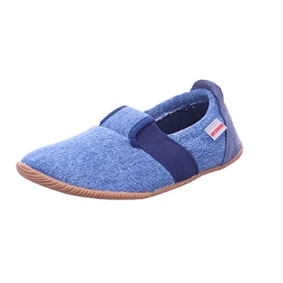Imagen de Giesswein Türnberg, Zapatillas Algodón Unisex niños, Azul Dunkle Jeans, 35 EU