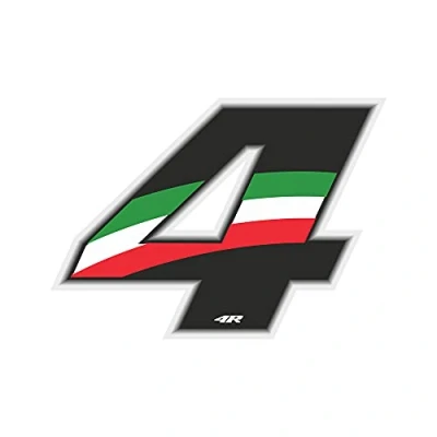 Imagen de 4R Quattroerre.it 13164 Número Raza 4 Medio, Italia Tricolor, 100 x 130 mm