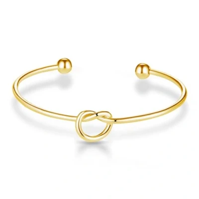 Imagen de Philip Jones Brazalete con Nudo de Amor Chapado en Oro