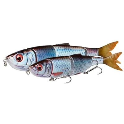 Imagen de Savage Gear 4Play V2 Swim N Jerk Señuelo de natación para Depredadores con escaneo 3D, acción Realista, técnicas Stop &amp; Go, Ideal lucios, lubinas y más Slow Sink Roach 13.5 cm