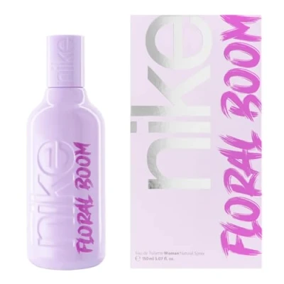 Imagen de NIKE Floral Boom, Colonia Mujer, 150 ml, Perfume Formato Spray, Eau de Toilette Natural y Femenina, Aroma Almizclado Floral, Fragancia Dulce, Intensa Larga Duración