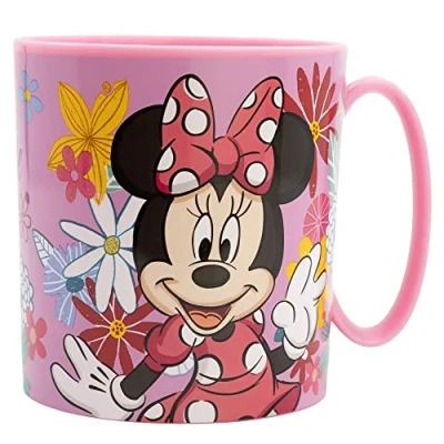 Imagen de Taza infantil de plástico reutilizable para microondas 390 ML Minnie Mouse
