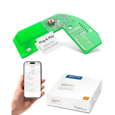Imagen de Módulo de radio Hekatron Basis X Para detectores humo Genius Plus Edition 2021 multilingüe 1 unidad la conexión hasta 20