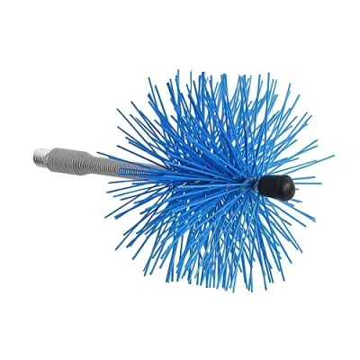 Imagen de WOLFPACK LINEA PROFESIONAL Deshollinador Cepillo Nylon Eje Flexible 100 mm.
