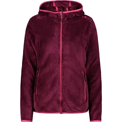 Imagen de CMP Chaqueta polar de mujer Highloft con capucha fija, Amaranto, S