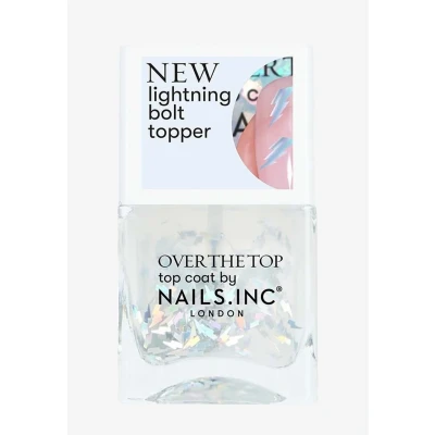 Imagen de Nails Inc STRIKING IN SHOREDITCH Bolt Confetti Topper Nagellack Glitzernder, silbener Blitz Konfetti Top Coat Für Auffällige Nail Art Tierversuchsfrei &amp; Einfach Anzuwenden Perfekte Maniküre