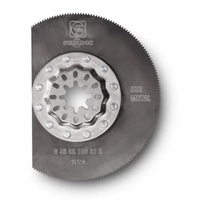 Imagen de FEIN (Multimaster) 2 discos de sierra HSS Ø 85 mm, Alojamiento Starlock, hoja segmentada, dentado metálico, para plásticos, plástico reforzado con fibra vidrio, madera…