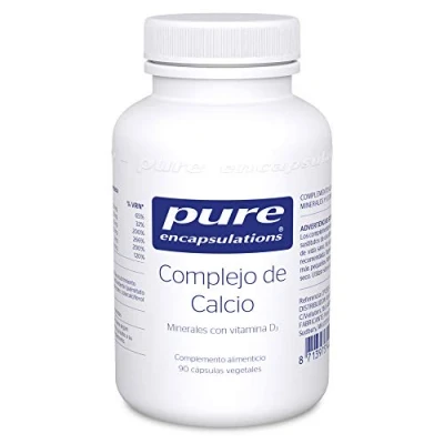 Imagen de PURE ENCAPSULATIONS Complejo de Calcio Magnesio, Zinc, Cobre y Manganeso con Vitamina D3 Ayuda la Estructura Ósea Contribuye al Mantenimiento los Tejidos Conectivos 90 Cápsulas Vegetales